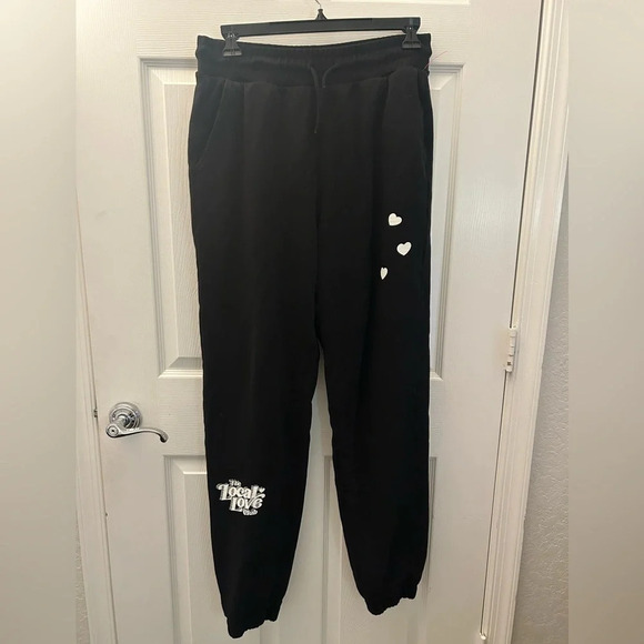 The Local Love Club x REVOLVE Lovers Uniform Sweatpants Jogger black Large - Picture 2 of 7